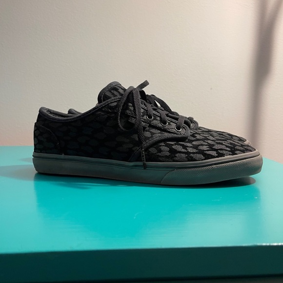 Vans Leopard Cheetah Gray on Black - Women’s 7.5 - Picture 6 of 8